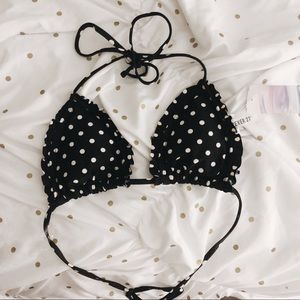 Black Triangle Bikini Top